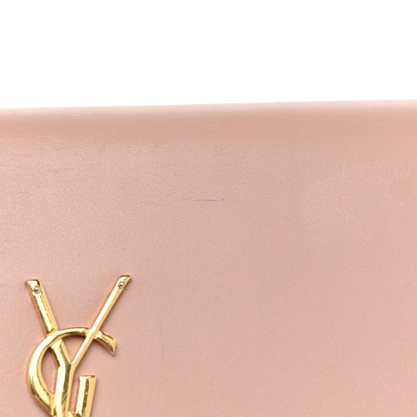 Smooth Calfskin Classic Monogram Kate Tassel Chain Wallet Pale Pink