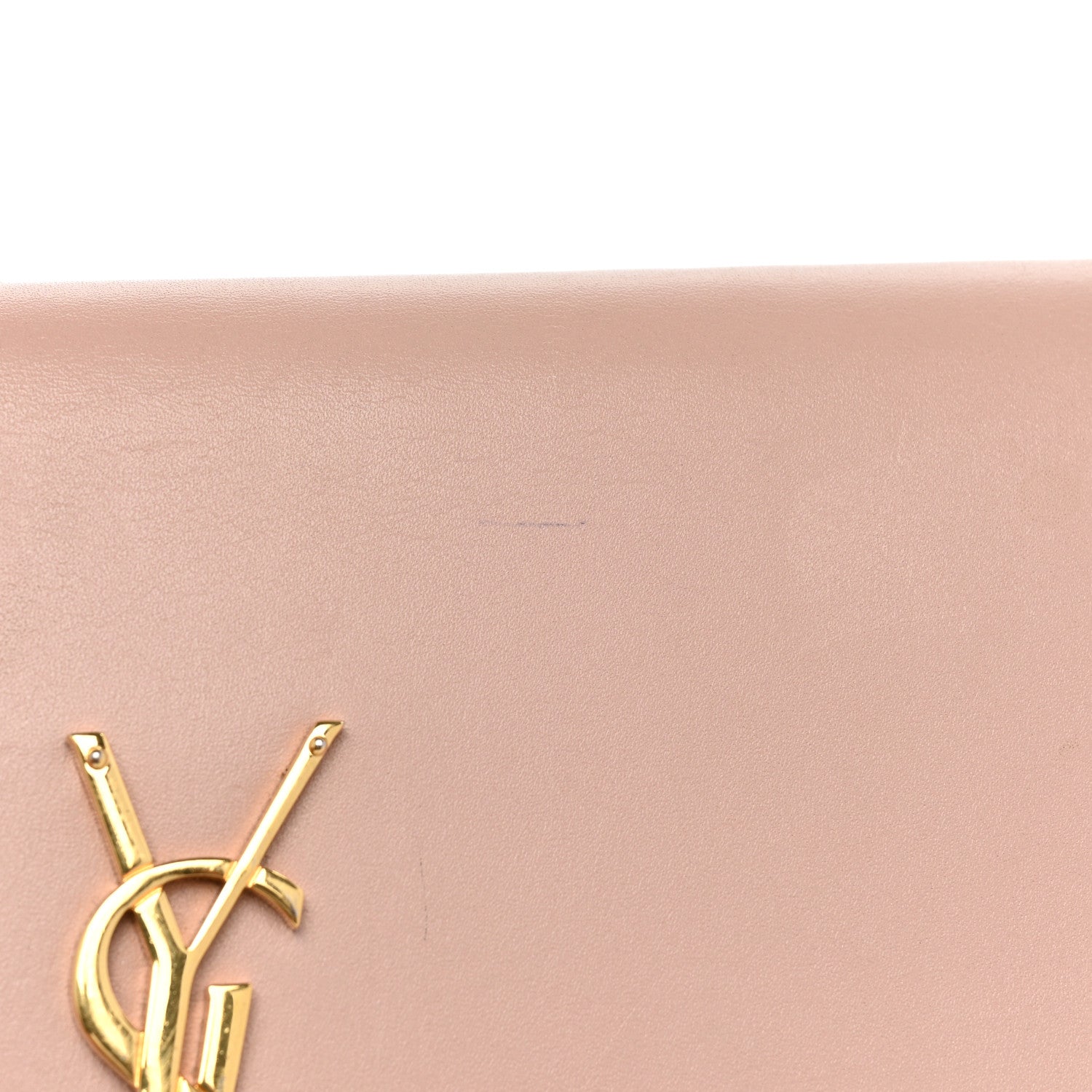 Saint Laurent Smooth Calfskin Classic Monogram Kate Tassel Chain Wallet Pale Pink 27 of 29