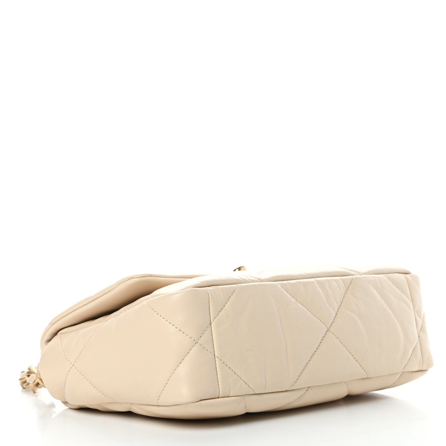 Chanel Lambskin Quilted Medium Chanel 19 Flap Light Beige 4 of 10