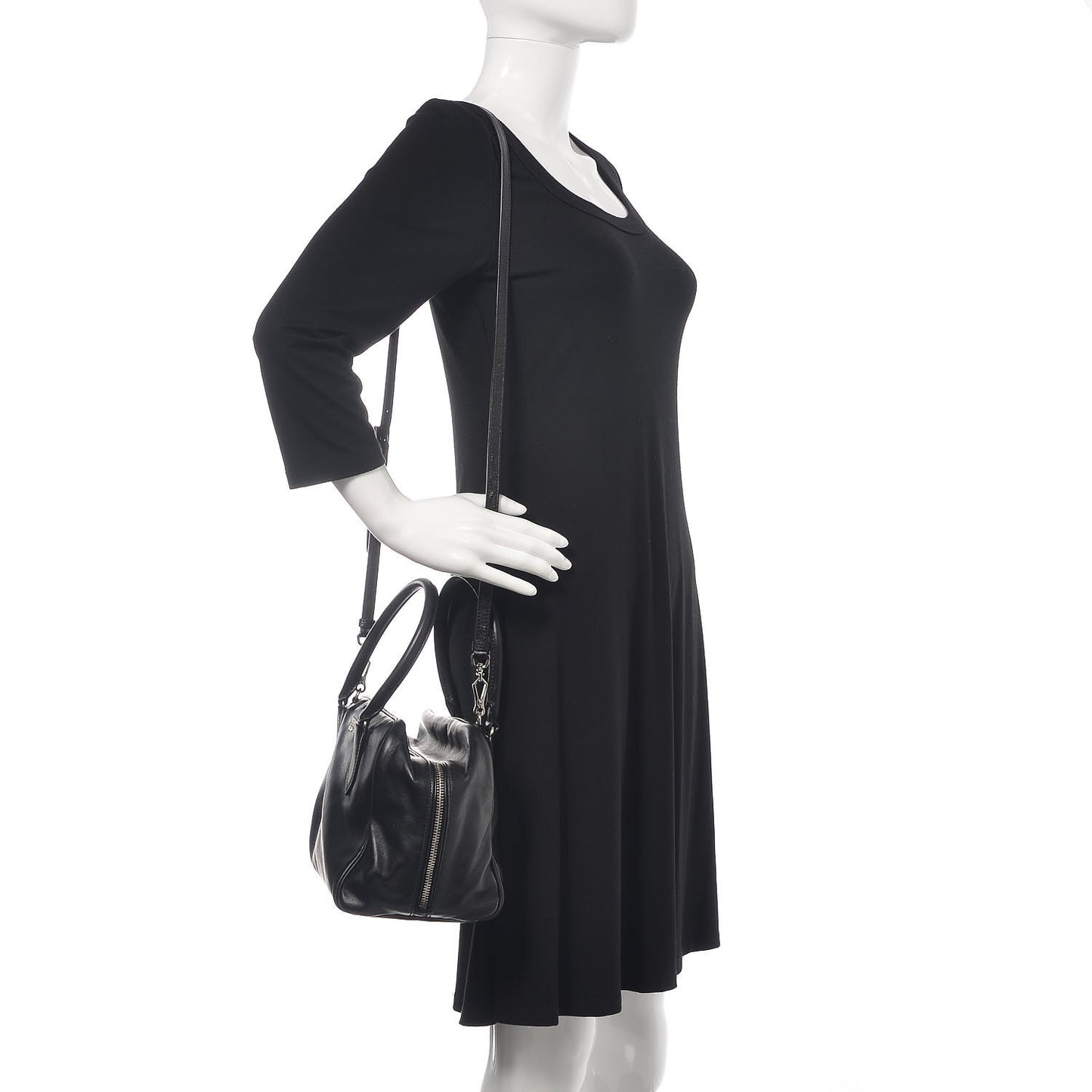 Soft Calf Medium Inside Tote Black Mughetto