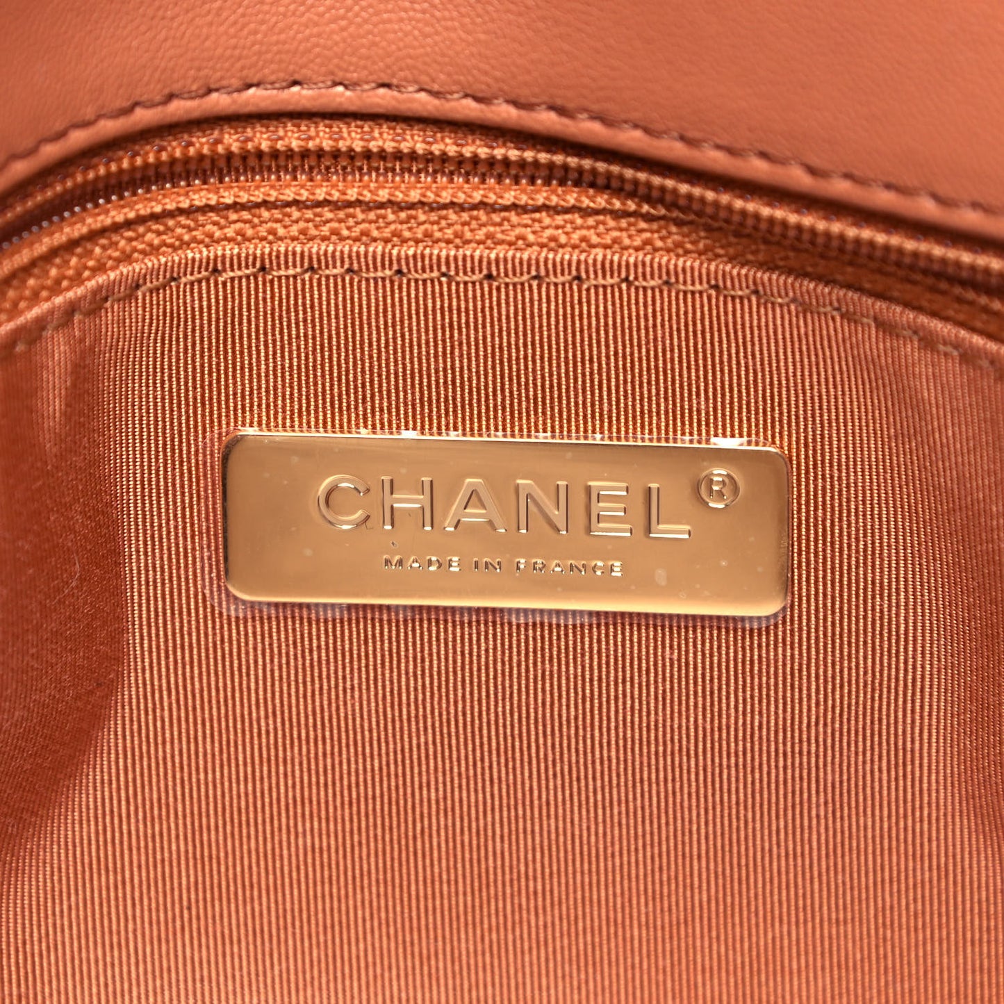 Lambskin Quilted Medium Chanel 19 Flap Brown