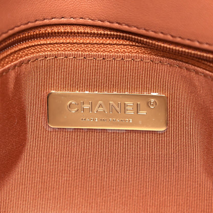 Chanel Lambskin Quilted Medium Chanel 19 Flap Brown 8 of 9
