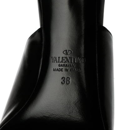 Valentino Garavani Nappa Rockstud Tower Heel Mules 38 Black 7 of 10