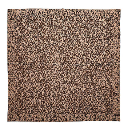 Louis Vuitton Cashmere Silk Carre Leopard Scarf Marron 1 of 4