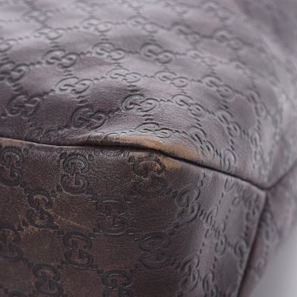 Gucci Guccissima Large Horsebit Chain Hobo Chocolate 11 of 20