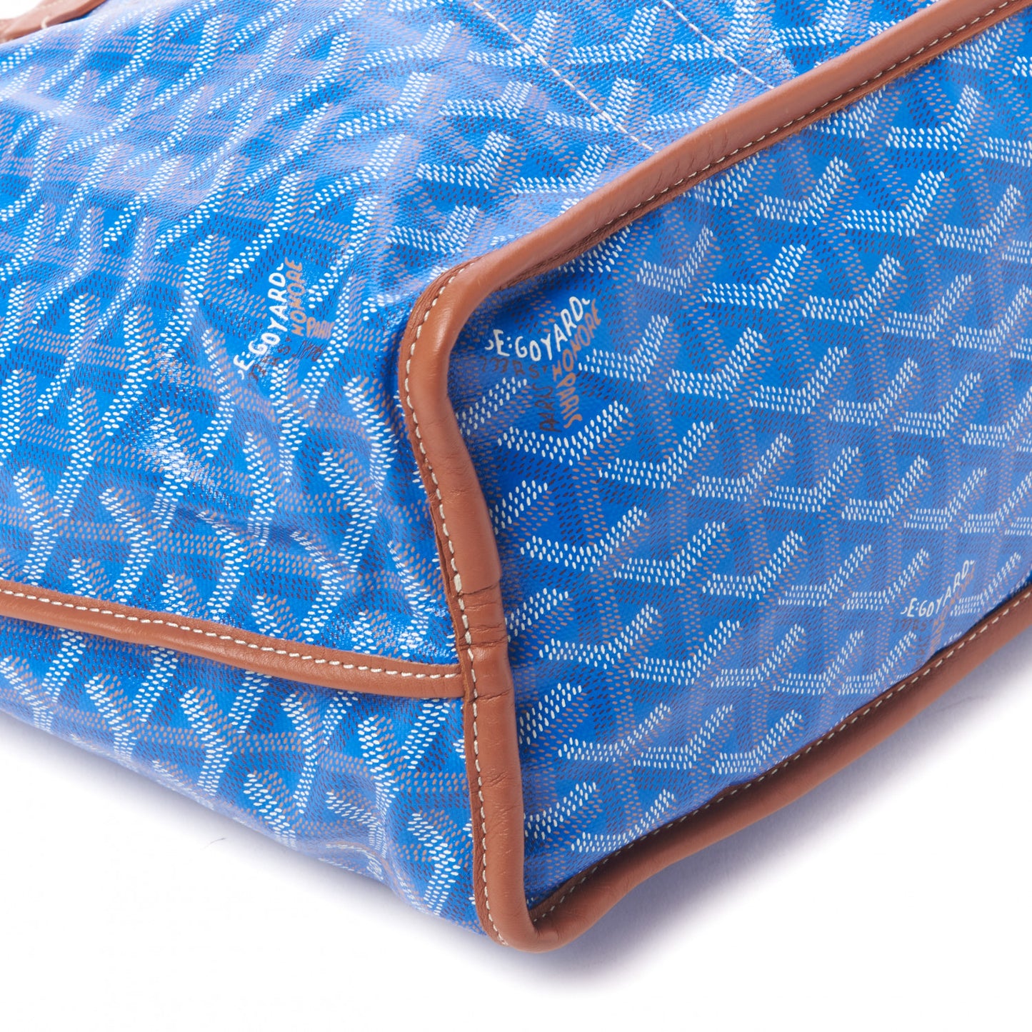 Goyardine Reversible Pertuis PM Sky Blue