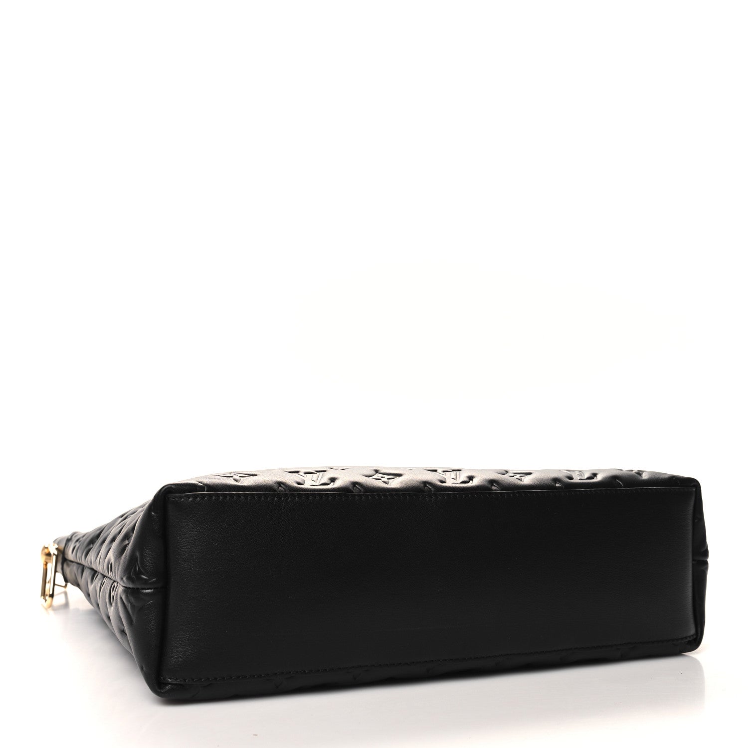 Louis Vuitton Calfskin Embossed Monogram Coussin Hobo MM Black 5 of 10