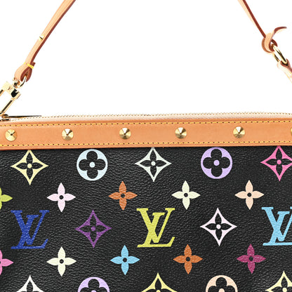 Louis Vuitton Monogram Multicolor Pochette Accessories Black 6 of 8