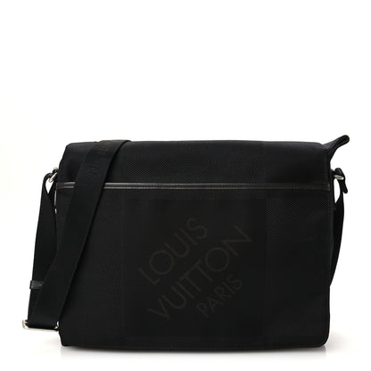 Louis Vuitton Damier Geant Petit Messenger Bag Black 1 of 10