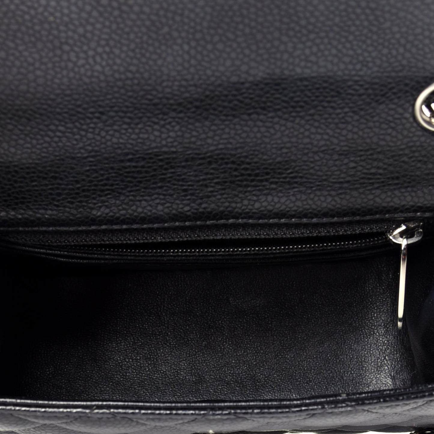 Caviar Quilted Mini Square Flap Black