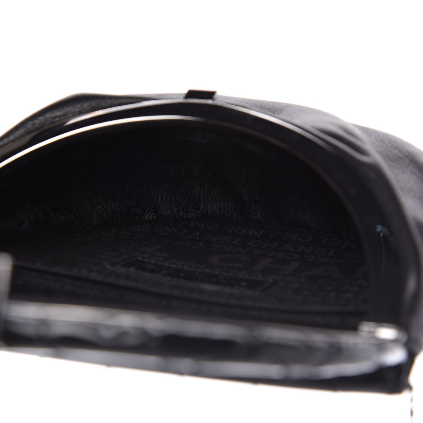 Patent Calfskin Flap Bag Black