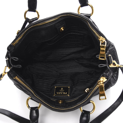 Prada Vitello Shine Bauletto Black 4 of 10