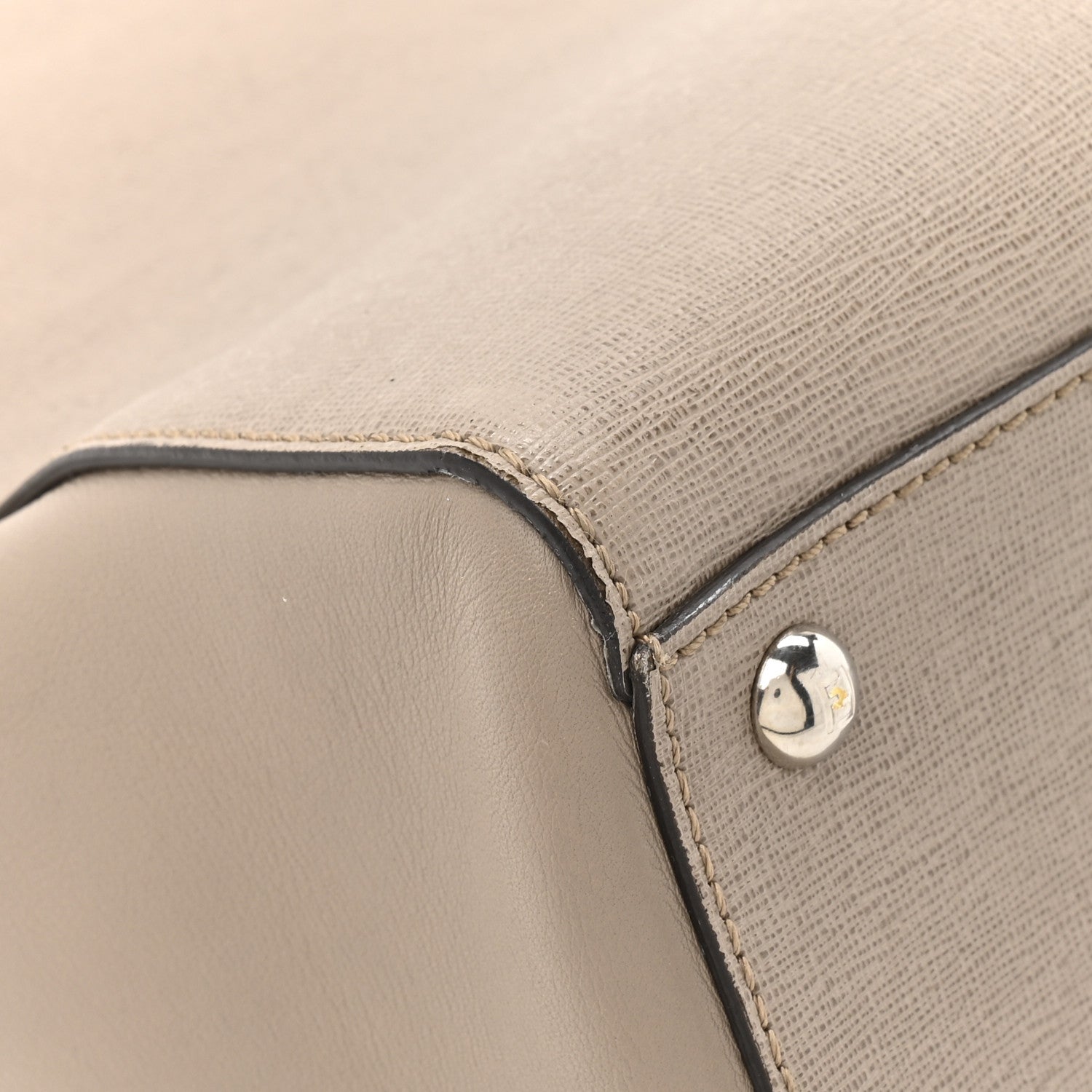 Fendi Vitello Elite Regular 2Jours Tote Tortora 14 of 17