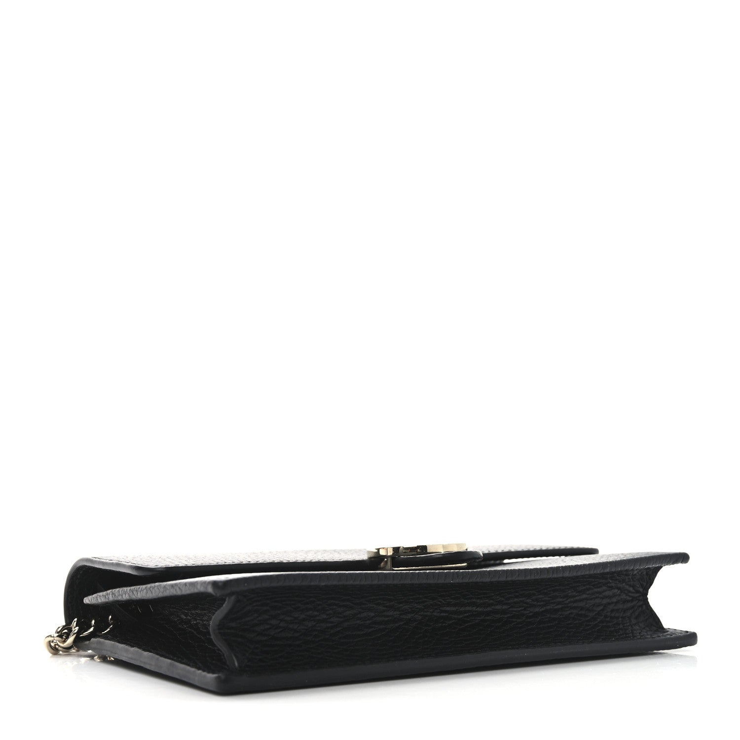 Gucci Dollar Calfskin Interlocking G Chain Wallet Black 4 of 11