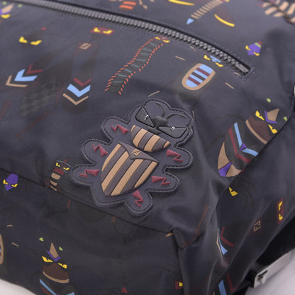 Fendi Nylon Super Bugs Backpack Navy 9 of 9