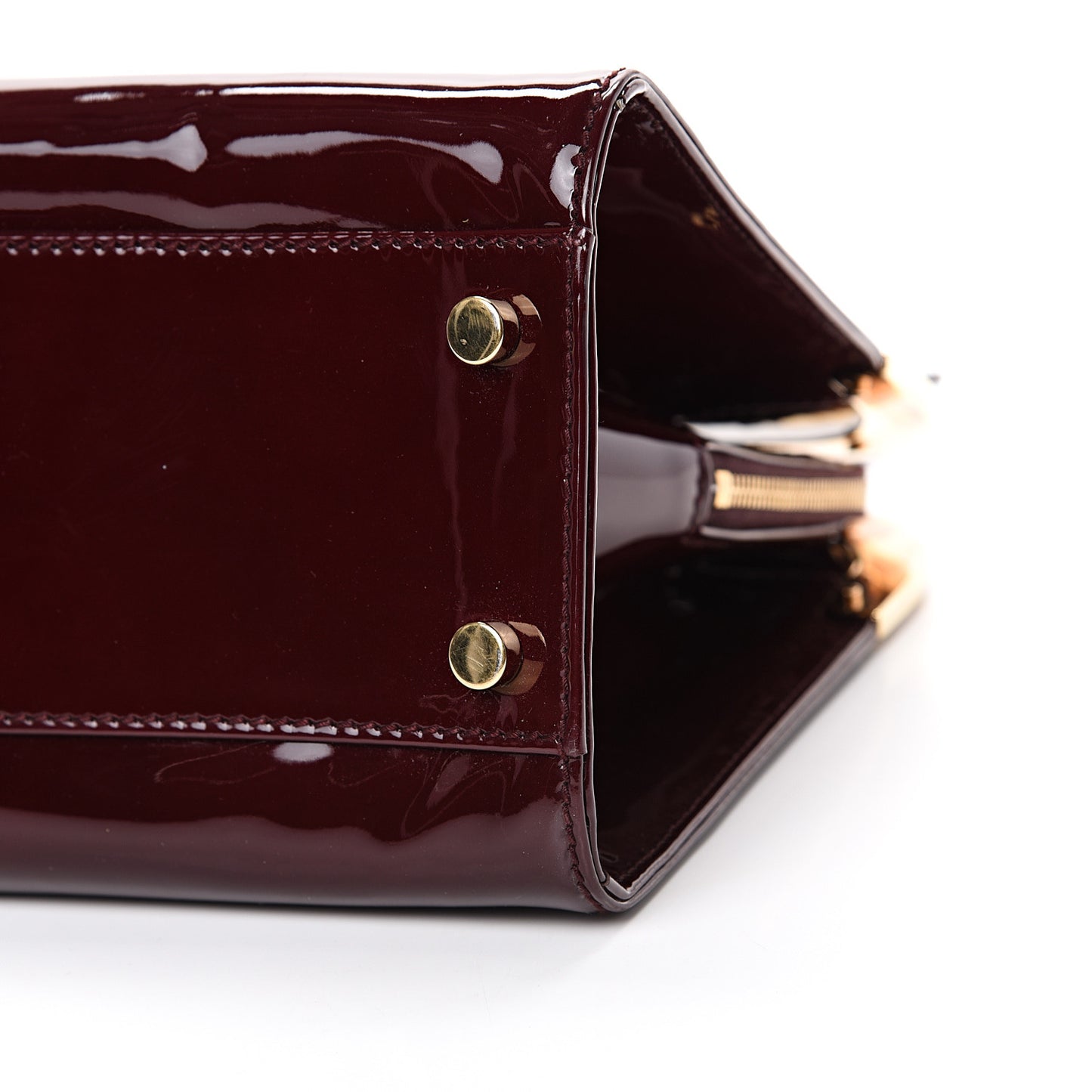 Patent Calfskin Large Uptown Burgundy