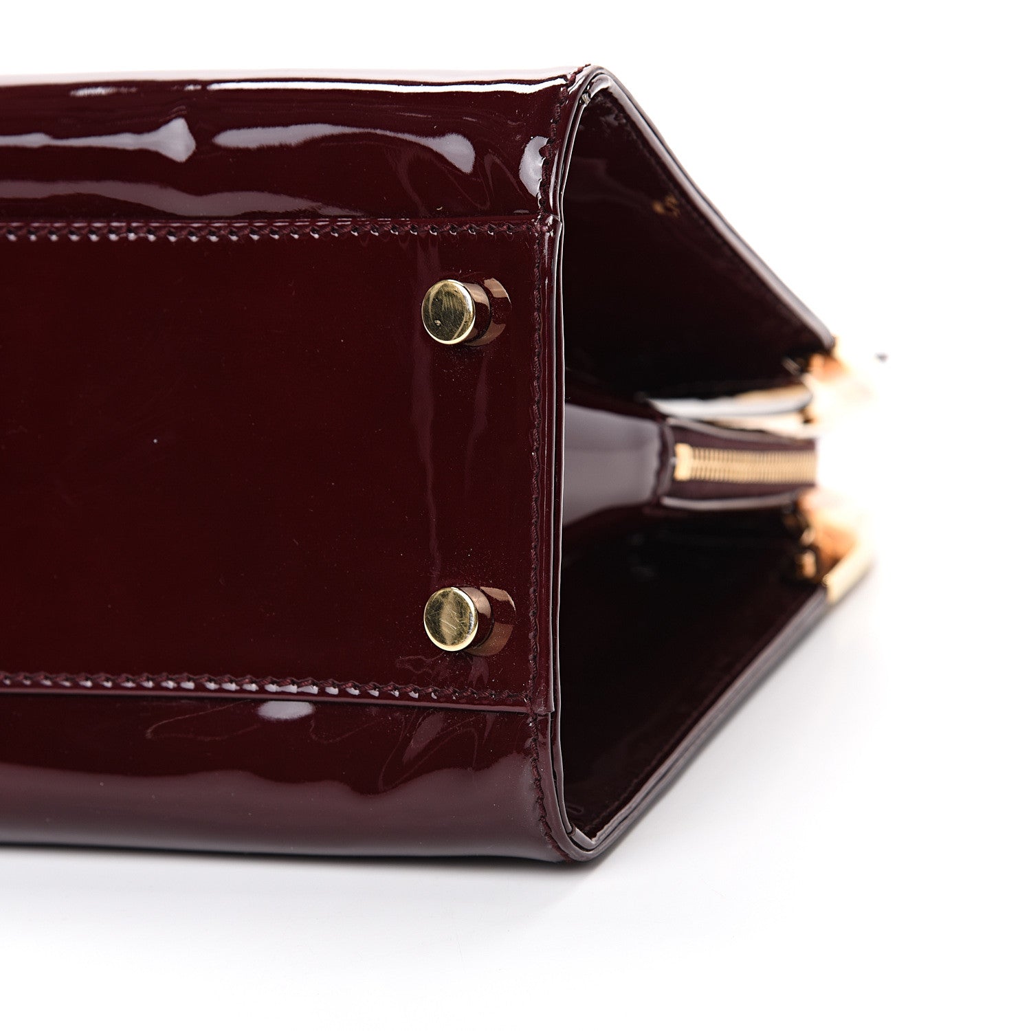 Saint Laurent Patent Calfskin Large Uptown Burgundy 9 of 13