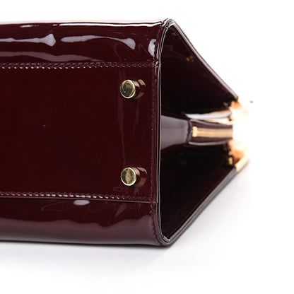 Saint Laurent Patent Calfskin Large Uptown Burgundy 9 of 13