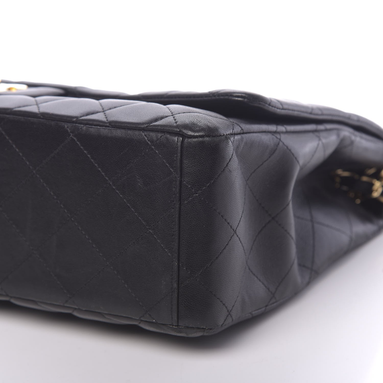Chanel Lambskin Quilted Maxi Single Flap Black 9 of 10