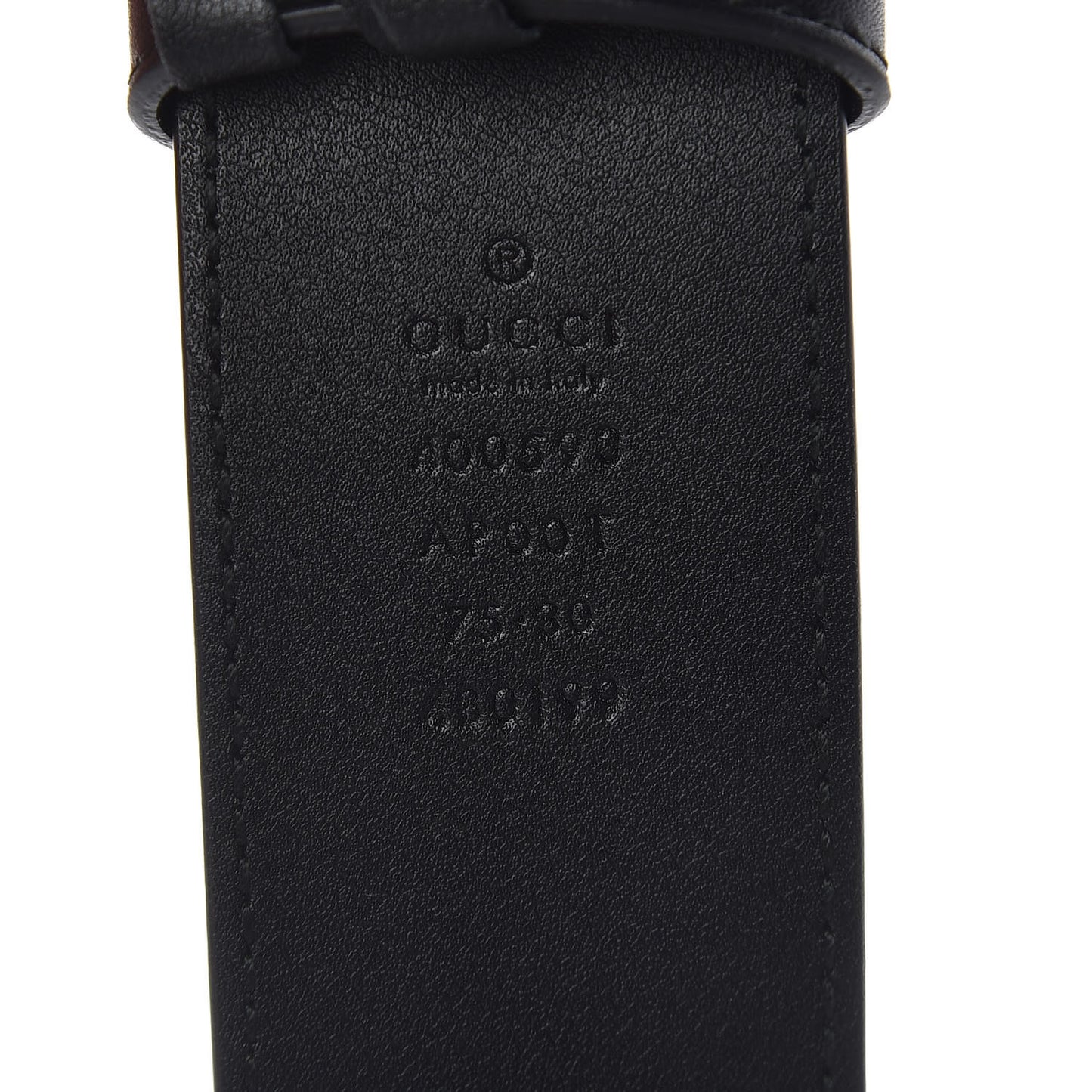 Calfskin Double G 40mm Belt 75 30 Black