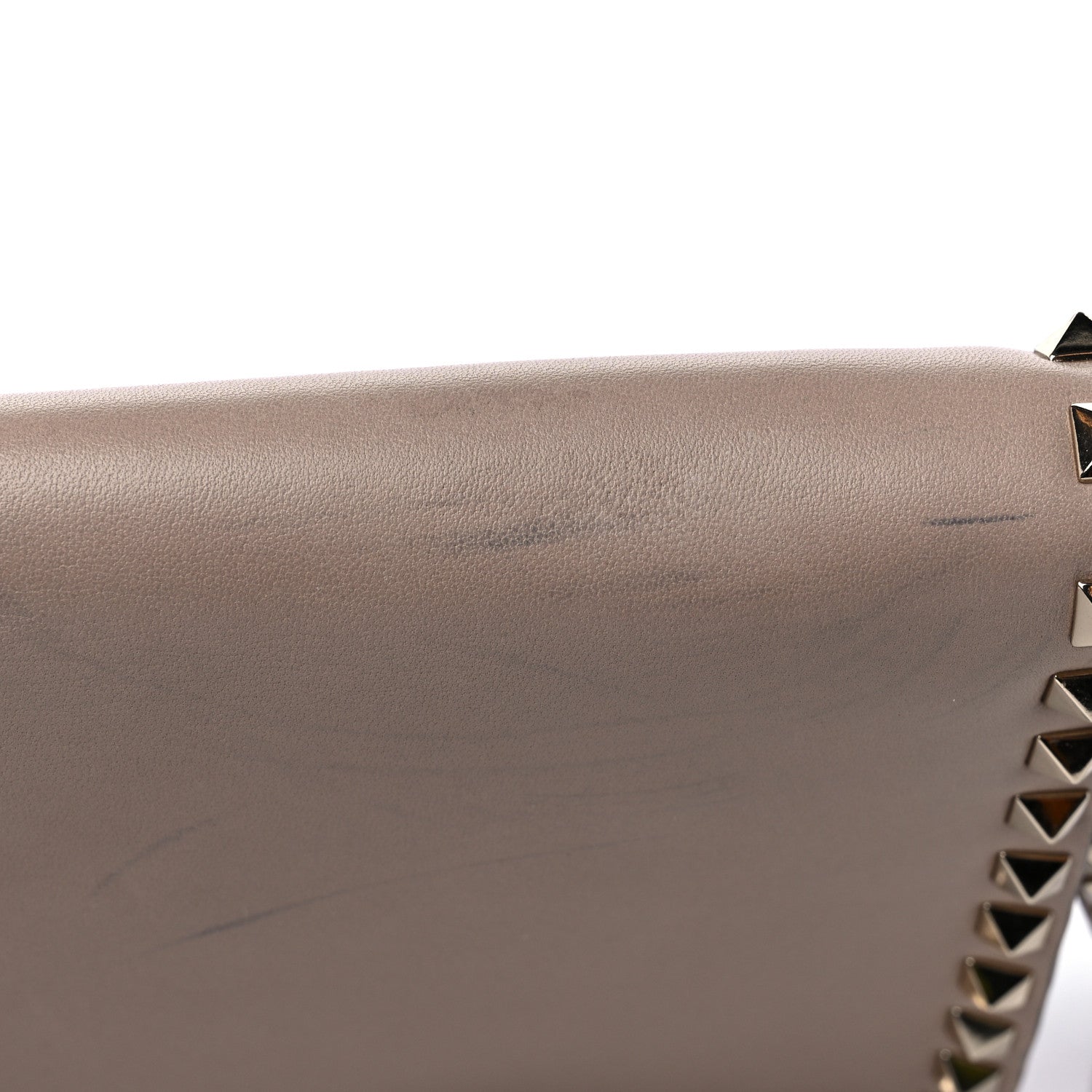 Valentino Garavani Nappa Rockstud Wristlet Clutch Poudre 15 of 15