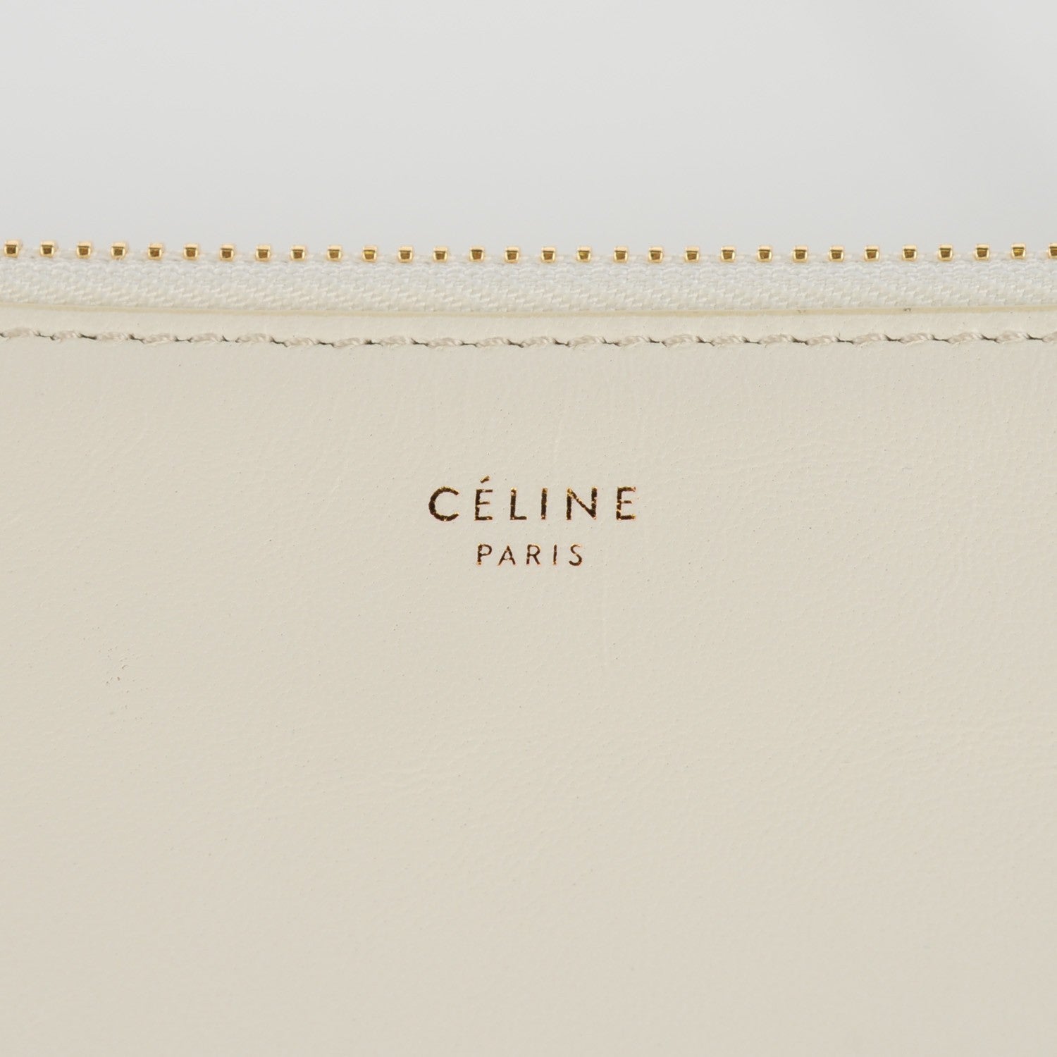 Celine Lambskin Small Trio Crossbody Bag White 5 of 8