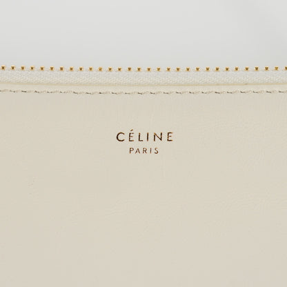 Celine Lambskin Small Trio Crossbody Bag White 5 of 8