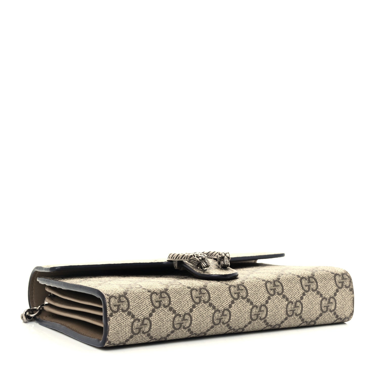 Gucci GG Supreme Monogram Mini Dionysus Chain Wallet Beige Taupe 4 of 11