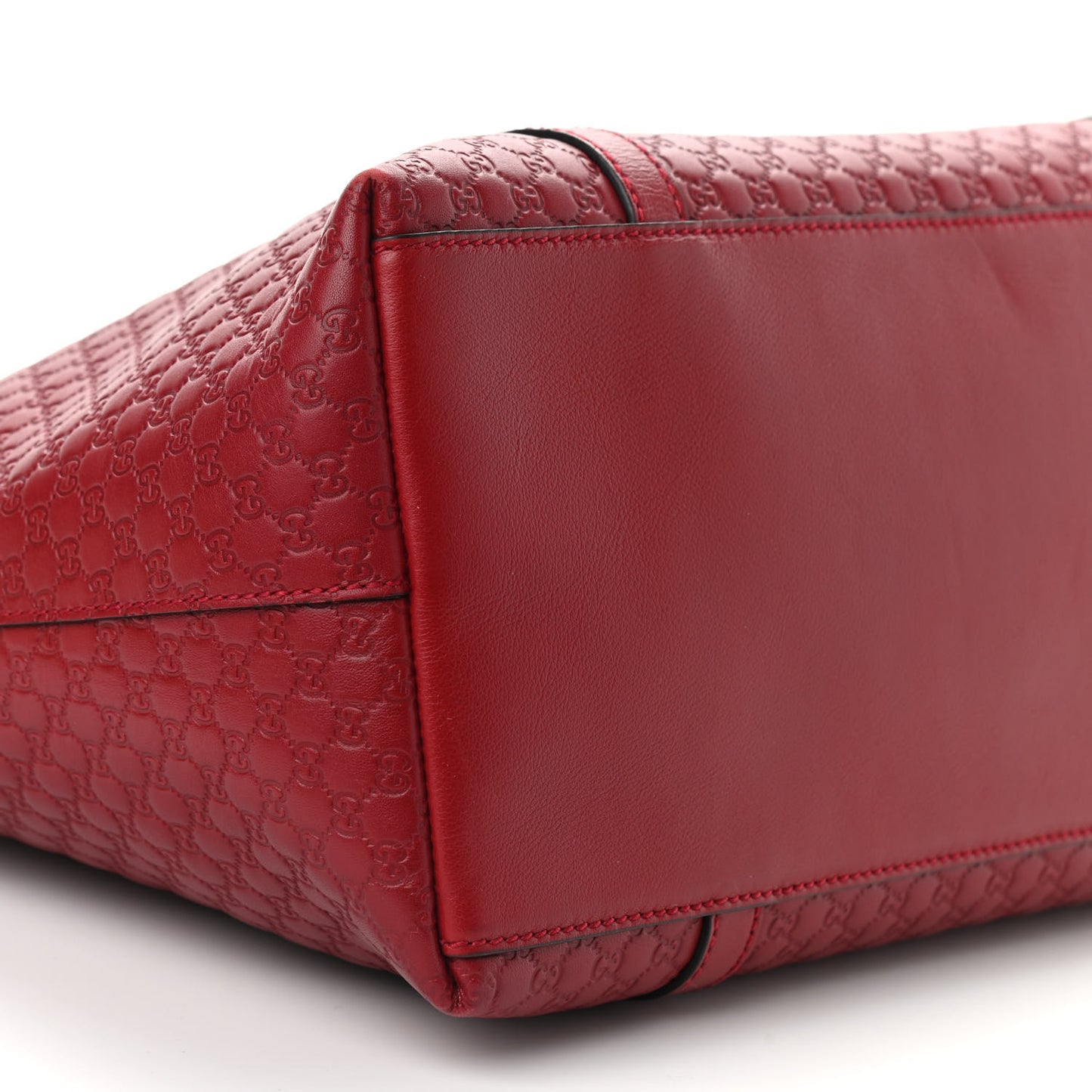 Soft Microguccissima Dome Satchel Red