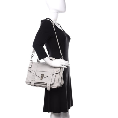 Proenza Schouler Lambskin Medium PS1 Satchel Pale Steel 2 of 13