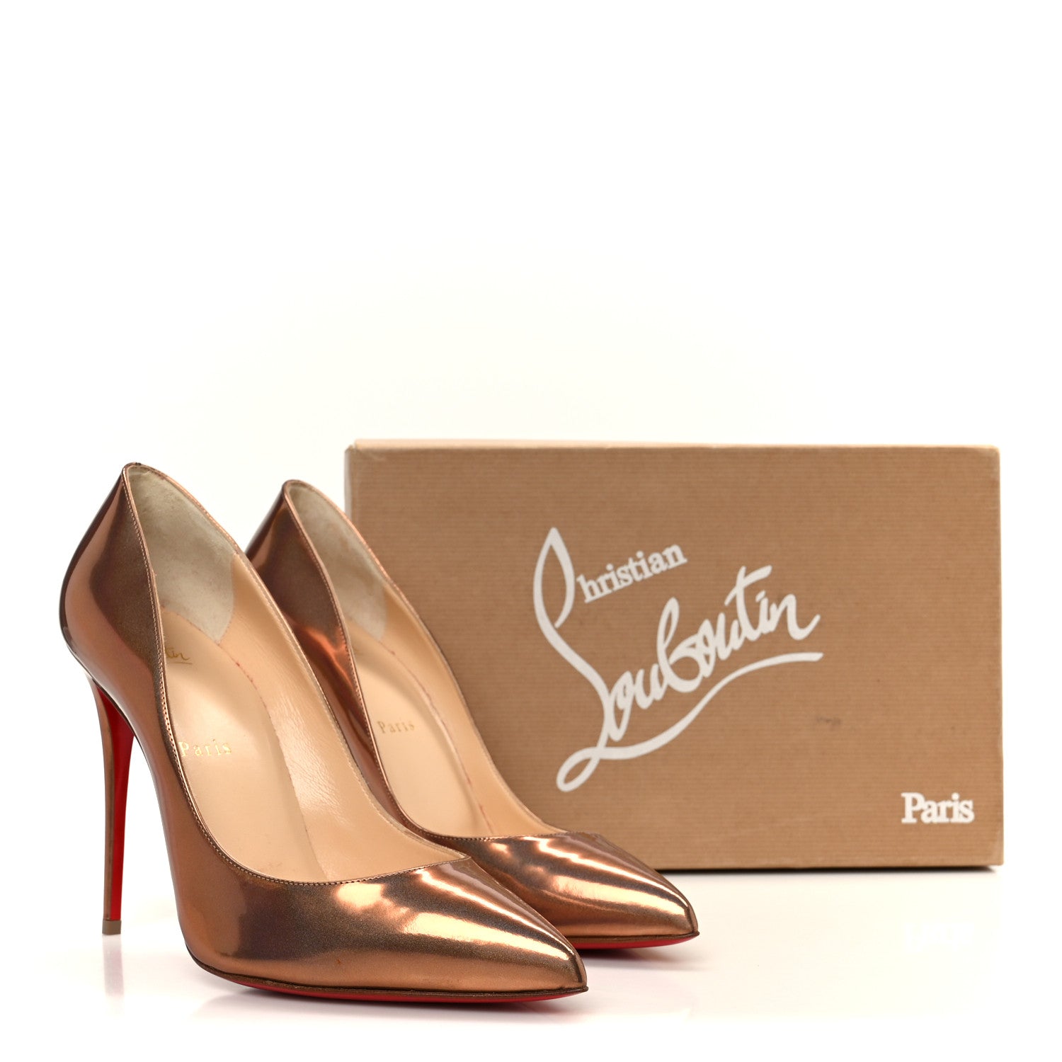 Christian Louboutin Metallic Pigalle Follies 100 Pumps 40 Bronze 9 of 9