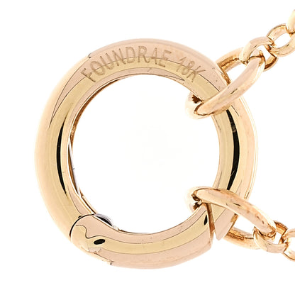 Foundrae 18K Yellow Gold Small Belcher Chain Mini Chubby Annex Link Necklace 4 of 6