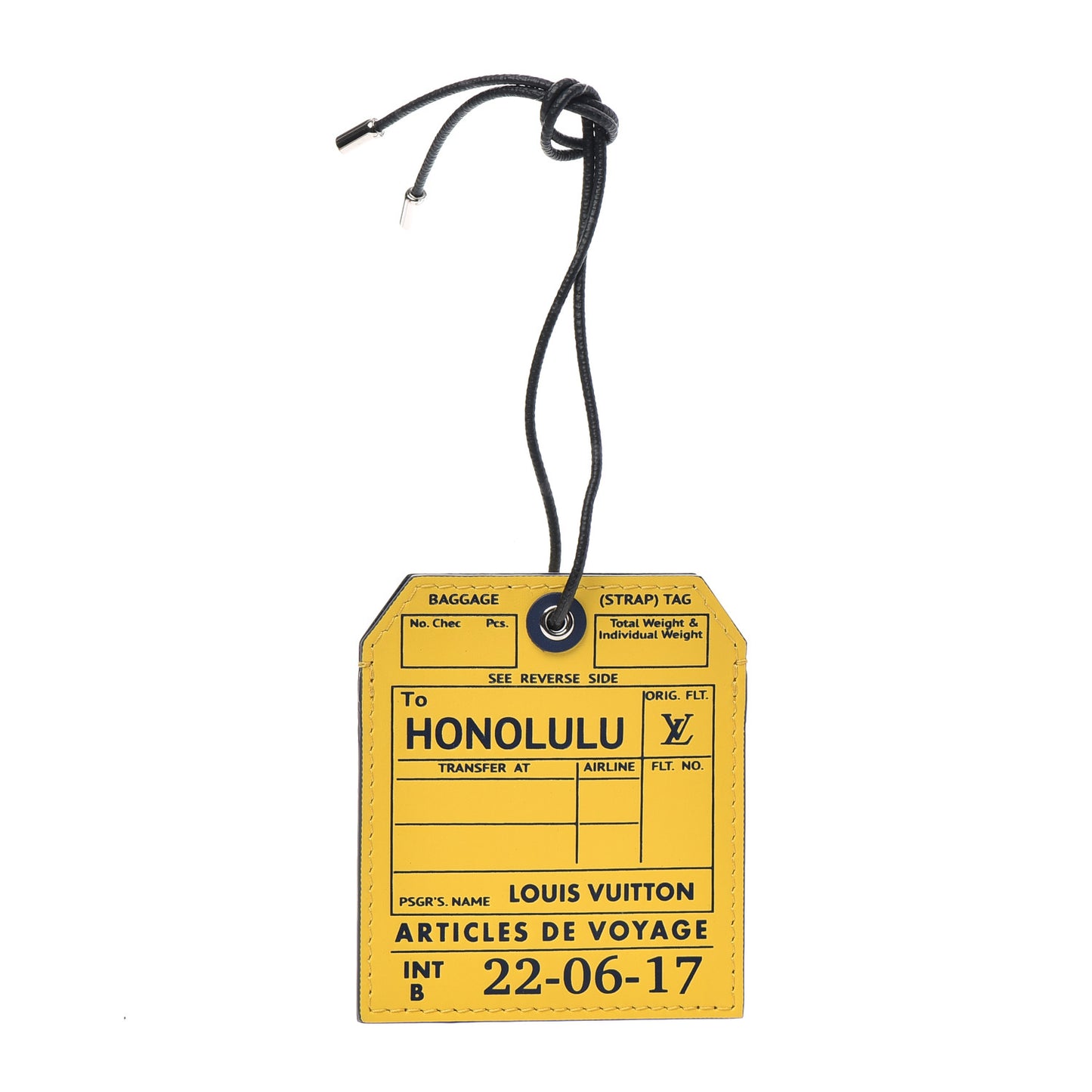 Calfskin Honolulu Name Tag