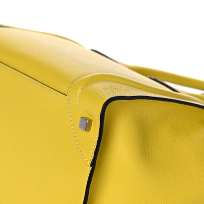 Celine Drummed Calfskin Mini Luggage Citron 13 of 13