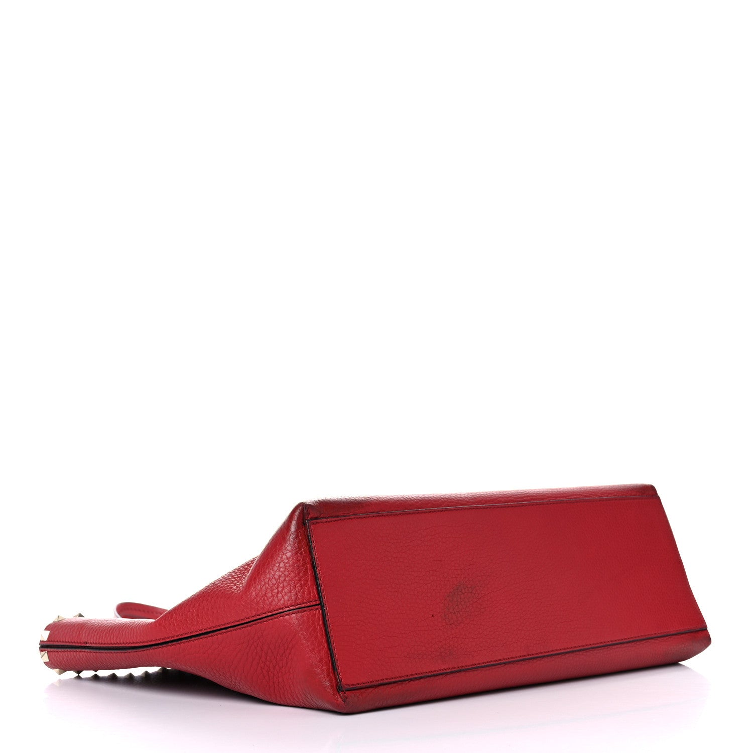 Valentino Garavani Grained Calfskin Rockstud Shoulder Tote Rosso Valentino 4 of 26