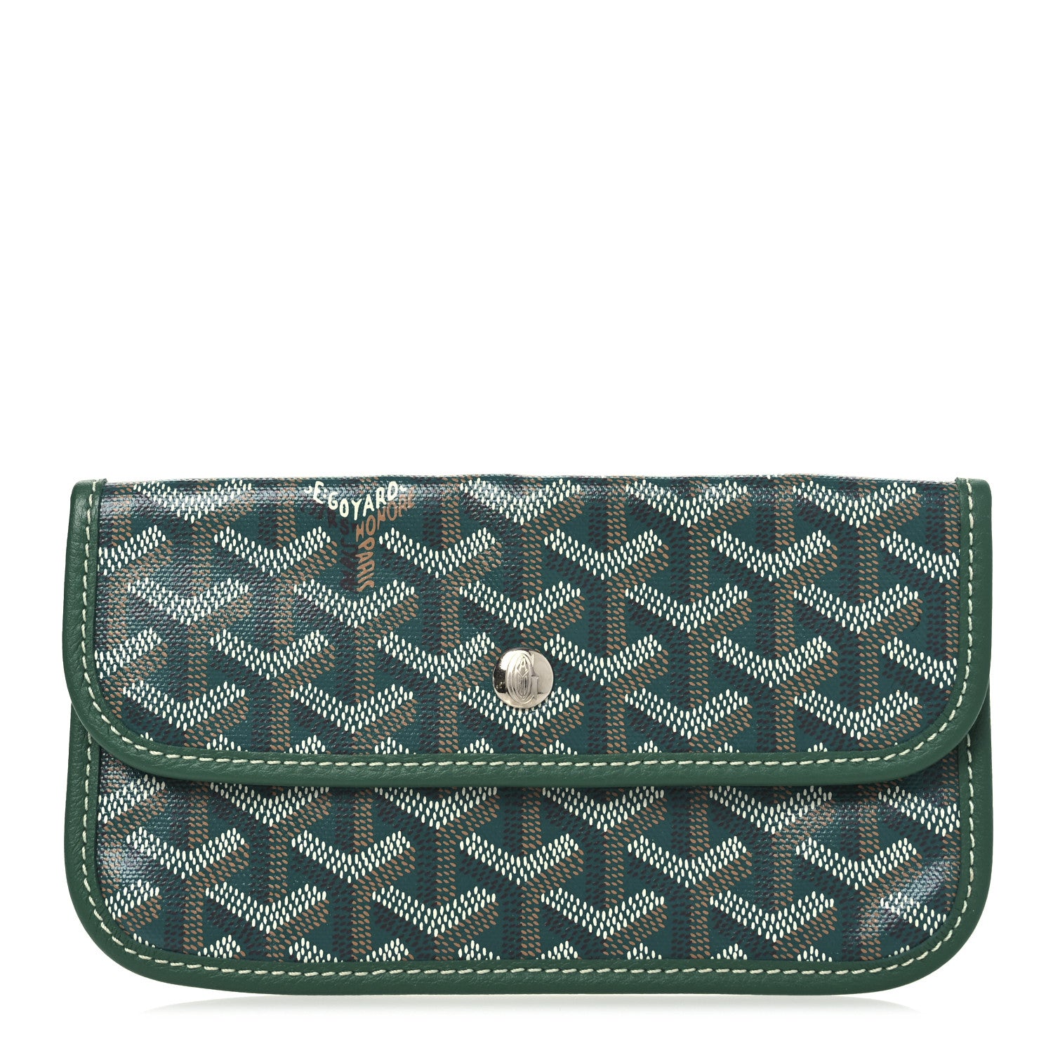Goyard Goyardine Pouch Green 1 of 7