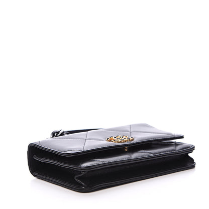 Chanel Quilted 19 Wallet On Chain WOC Black 3 of 12