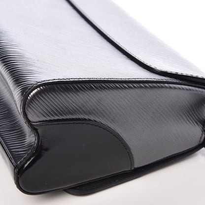 Louis Vuitton Epi Patent Twist Shoulder Bag MM Anthracite Nacre 14 of 16