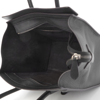 Celine Drummed Calfskin Mini Luggage Black 5 of 8