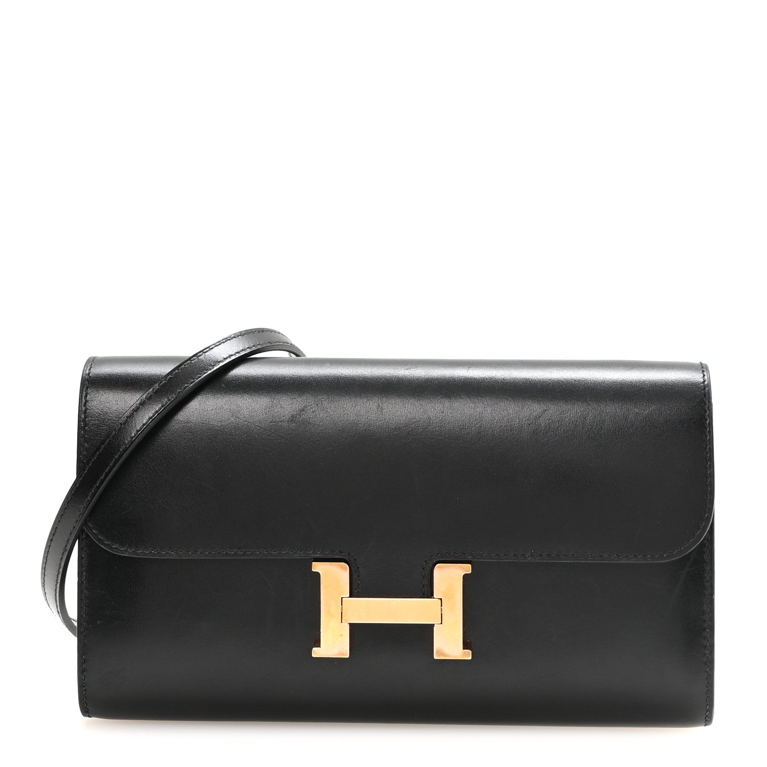 Hermes Box Constance Wallet To Go Black 1 of 12