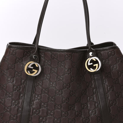 Gucci Guccissima Medium GG Twins Tote Dark Brown 10 of 10