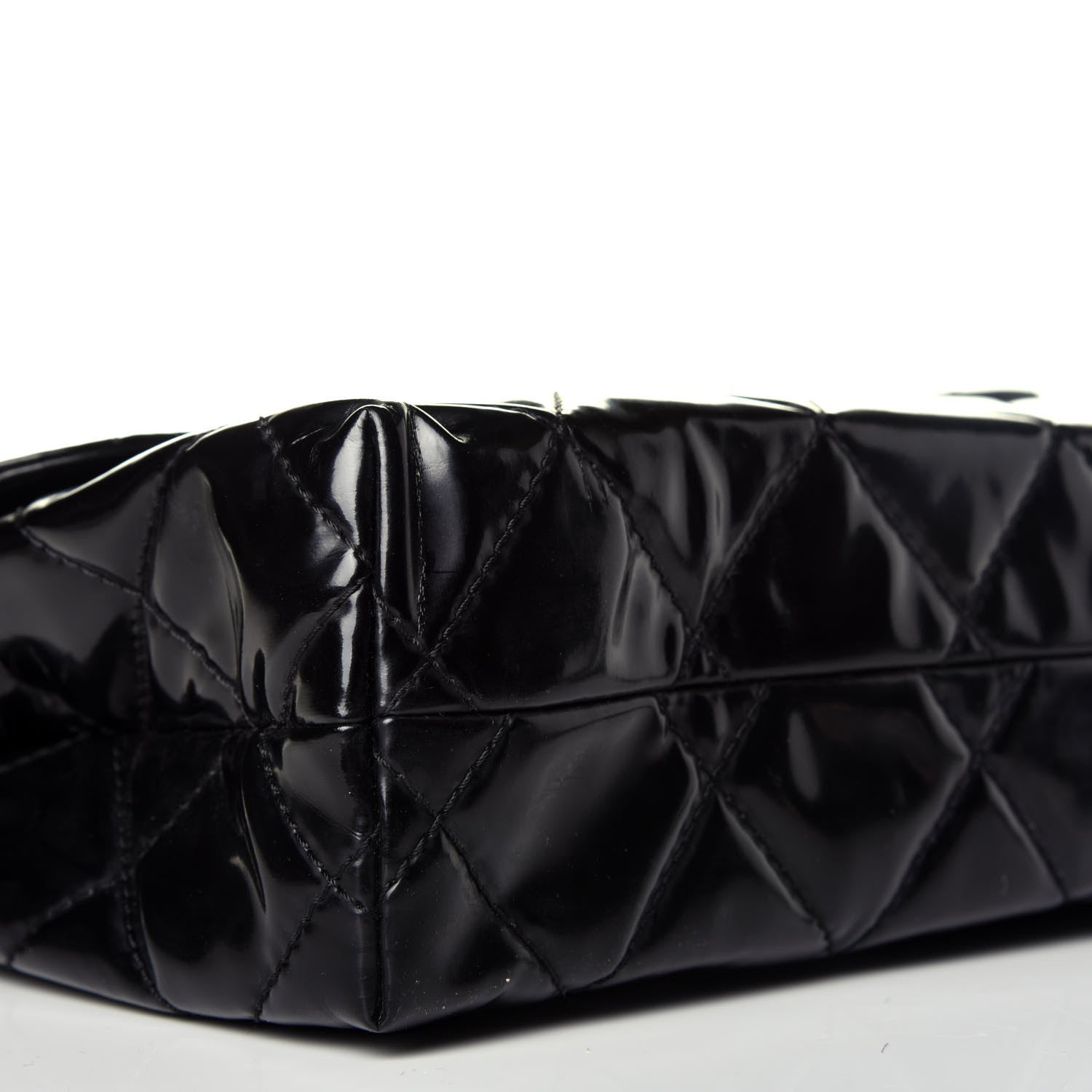 Chanel Vinyl Quilted In the Business Flap Bag Black 8 of 9