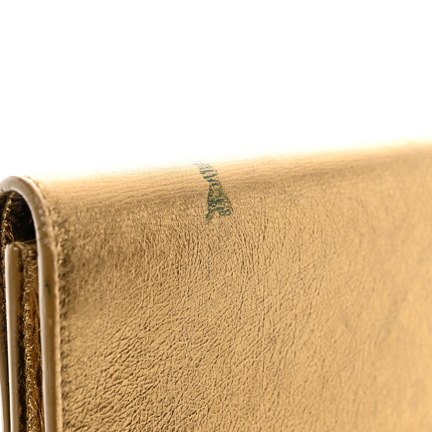 Saint Laurent Metallic Calfskin Monogram Large Belle De Jour Clutch Gold 7 of 9