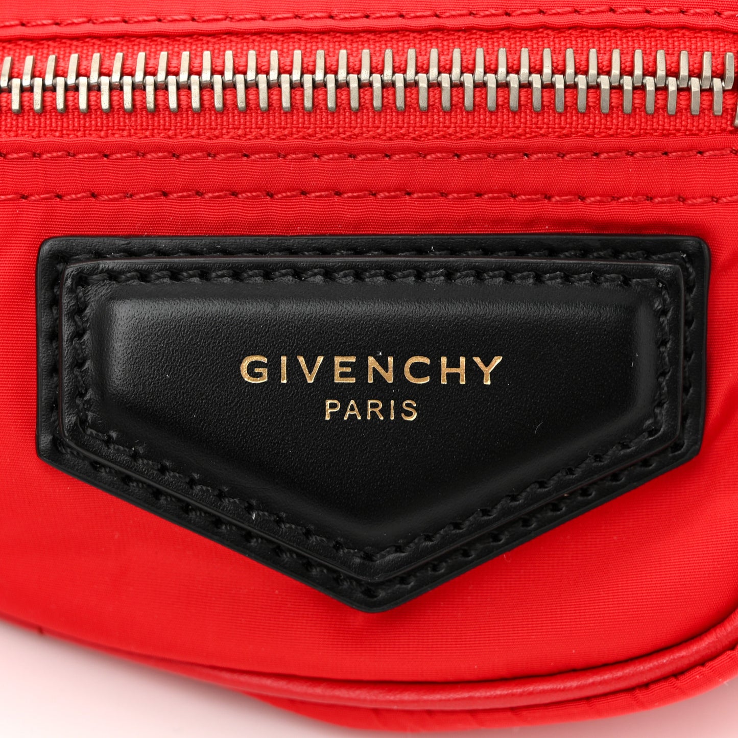 Nylon Logo Bum Bag Red