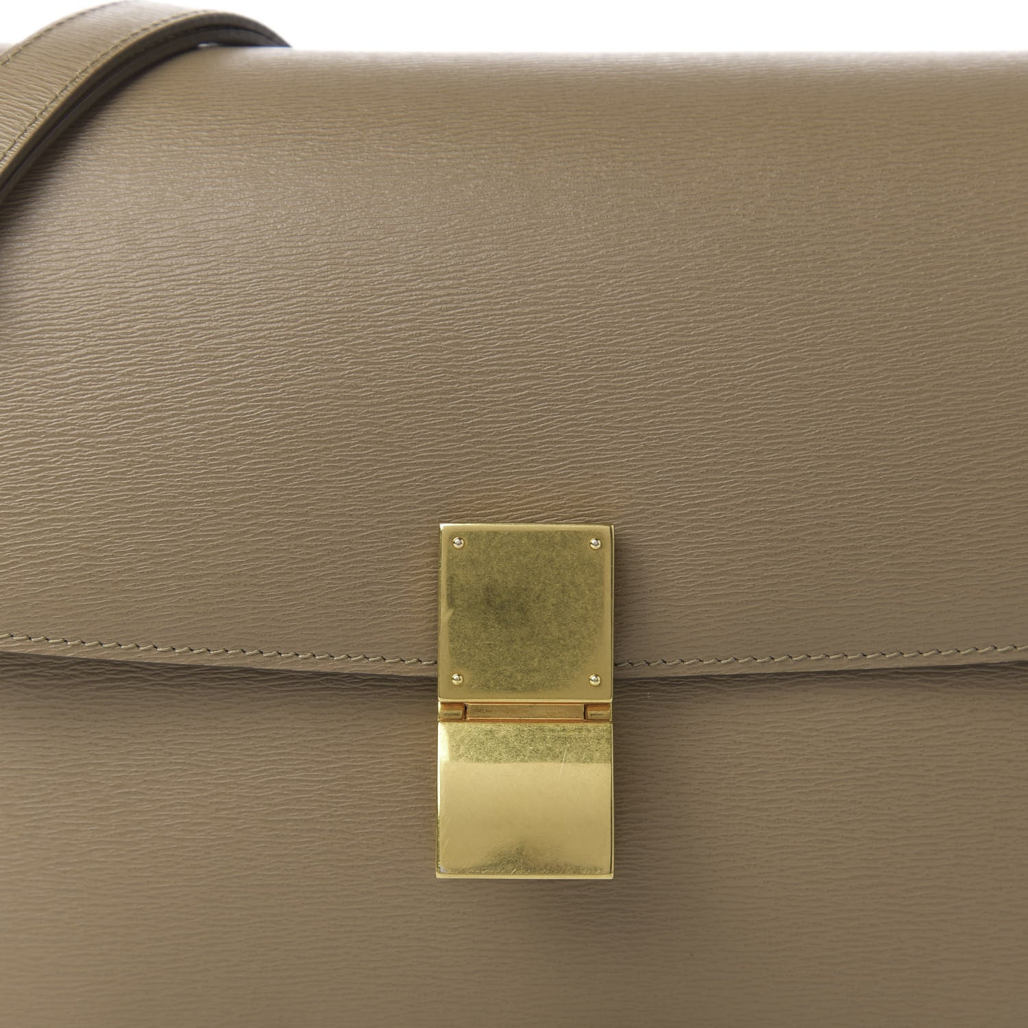 Celine Liege Calfskin Medium Classic Box Flap Bag Taupe 10 of 10