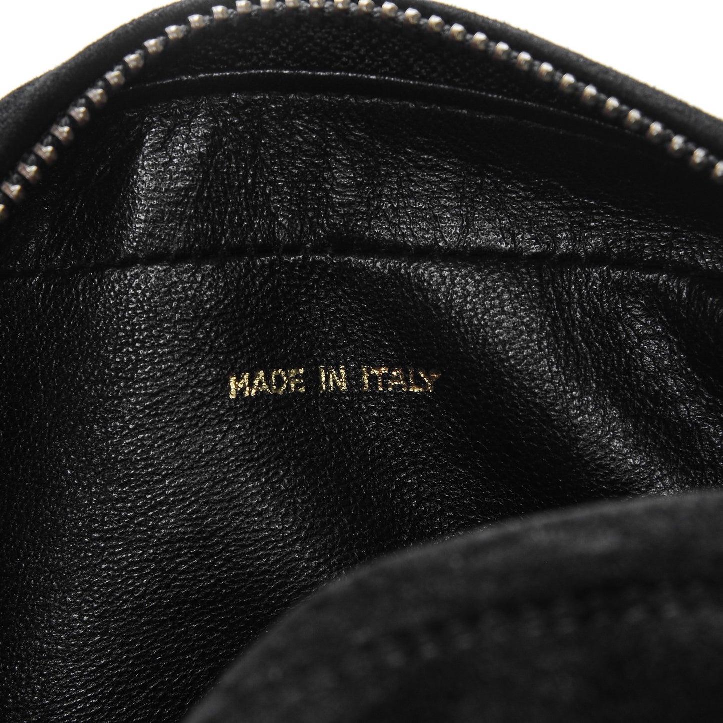 Suede Quilted CC Tassel Camera Case Black