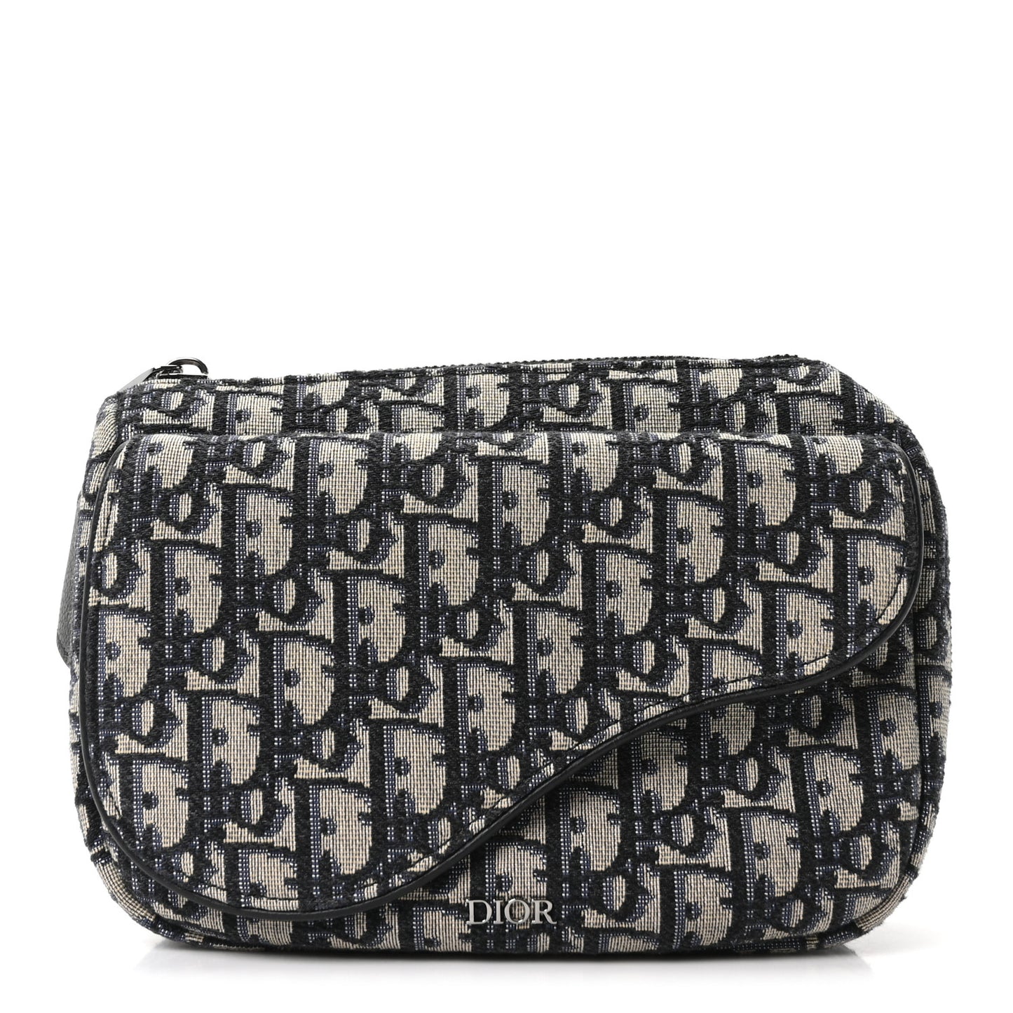 Oblique World Tour Saddle Belt Bag Beige Black