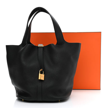 Hermes Taurillon Clemence Picotin Lock 26 GM Black 11 of 11