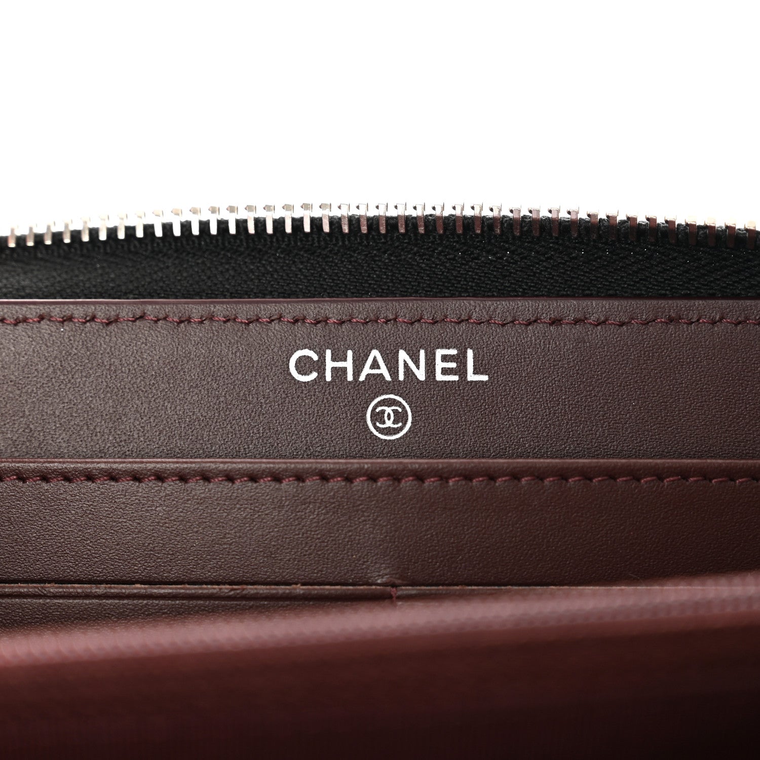 Chanel Caviar Quilted Large Gusset Zip Around Wallet Black 6 of 13