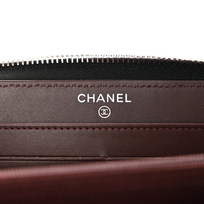 Chanel Caviar Quilted Large Gusset Zip Around Wallet Black 6 of 13